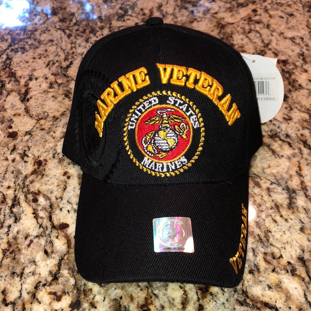 NEW Marine Veteran USMC Embroidered Ball Cap NWTO